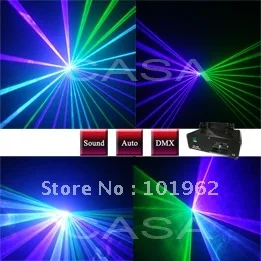 

Free shipping Green+ Violet Mixed Blue DMX light Disco DJ laser equipment