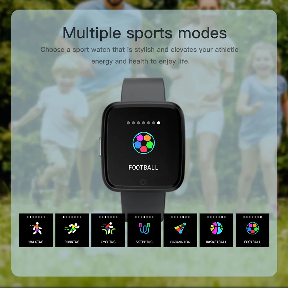 Спортивные Смарт-часы для Android Ios фитнес-Браслет Водонепроницаемый IP68 пульсометр трекер активности умные часы для xiaomi