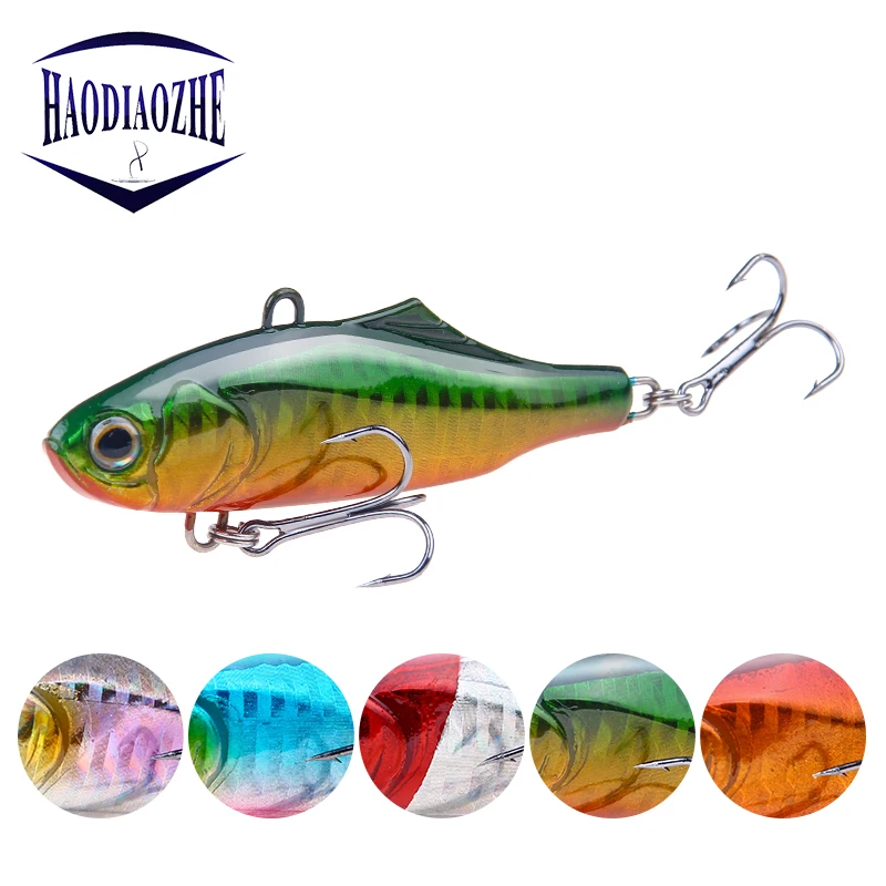 

Winter Sea Hard Fishing Lure 7.5cm 22.5g VIB Bait With Lead Inside Diving Swivel Jig Japan Wobblers Vibration Crankbait Pesca