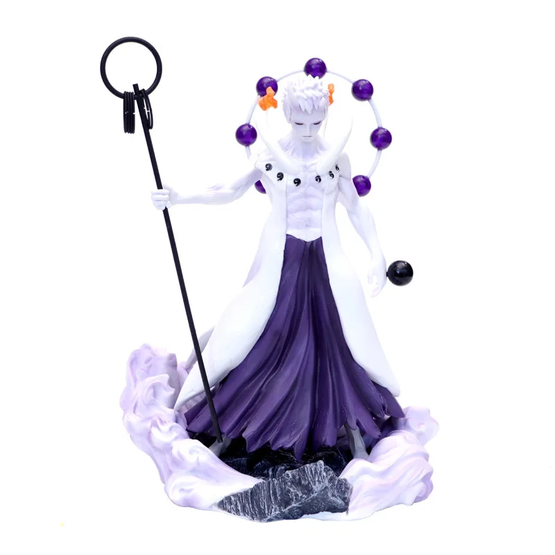 

Naruto Akatsuki Uchiha Obito/Uchiha Madara Six Realms Ten-tailed force PVC Action Figure Collectible Model Toy doll gift 25cm
