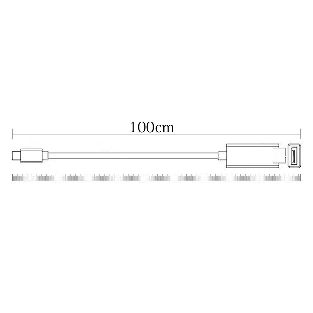 Кабель переходник USB3.1 Type C на DisplayPort с поддержкой 4K UHD USB DP кабель для ноутбука Pro