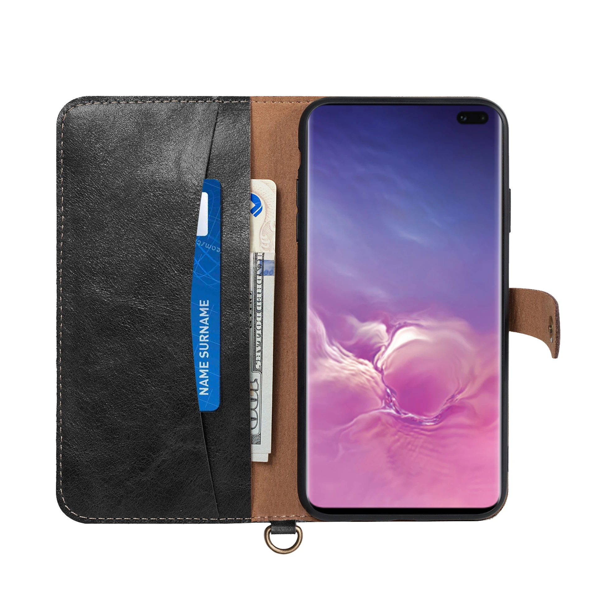 YISHANGOU Чехлы для samsung Galaxy S10 Plus S10E Note 9 из натуральной кожи бумажник флип чехол для карт над скраб защитный чехол для телефона