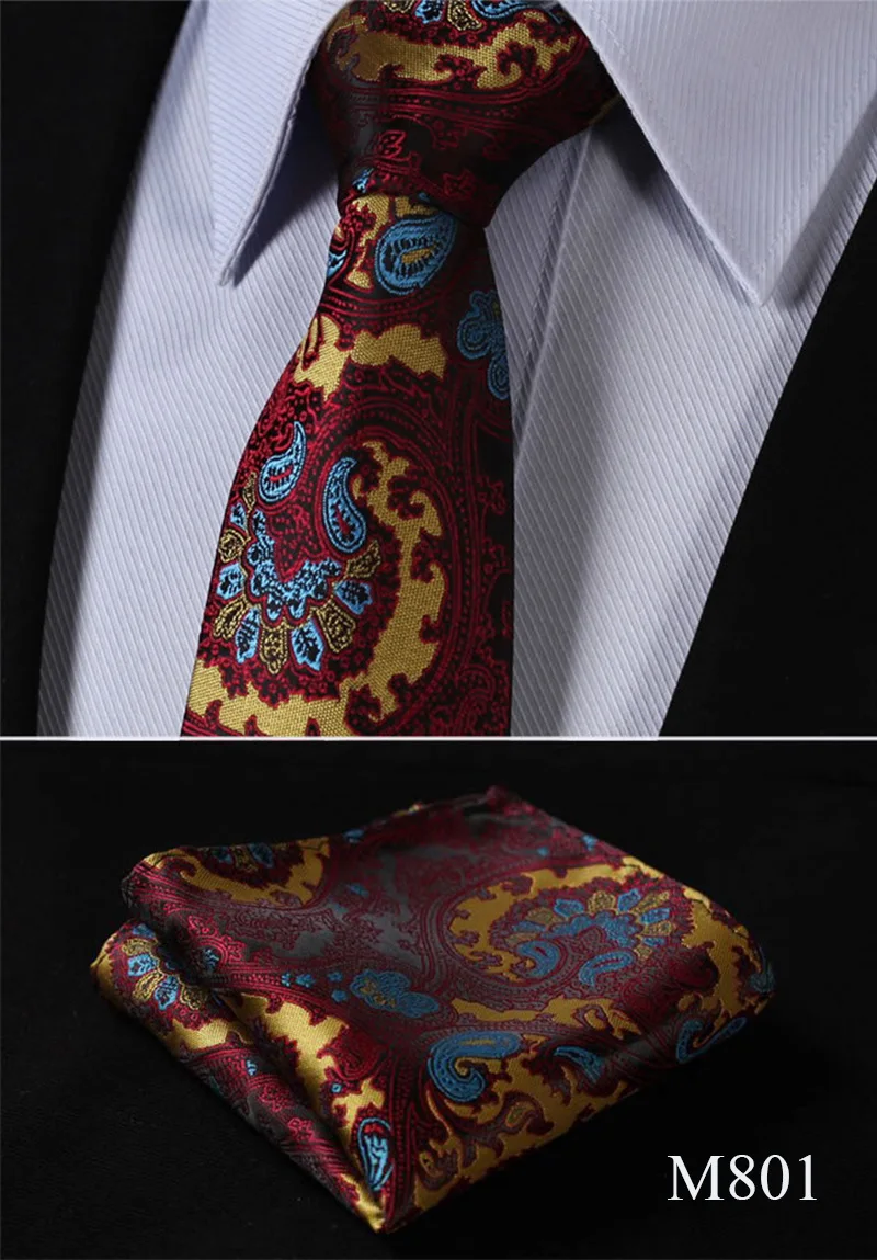 Новинка, Классические вечерние галстуки с квадратным карманом и цветочным узором, 3,4 дюймов, мужские галстуки, тканый Шелковый Свадебный галстук, носовой платок, набор# M8