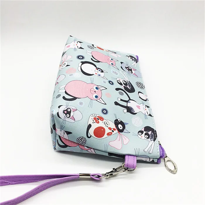 New Cute Flamingos Bird Cat Pencilcase Pencil Bag Cosmetic Bags Fashion Handbags For Makeup Storage Change Holder Coin Wallets (10)