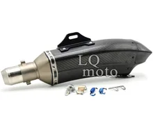 Motorcycle exhaust pipe muffler scooter exhaust for honda cb599 cb600 cb919 02-07 cbr600 91-07 vtx1300 03-08 nc700 12-13
