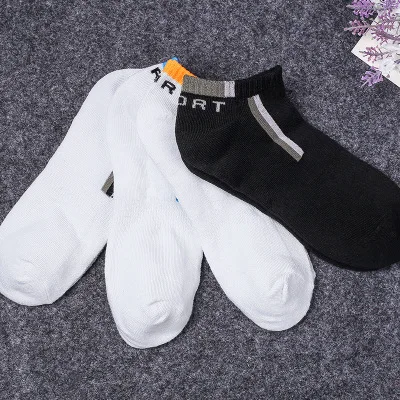 5 пар Высокое качество модные Повседневное Для мужчин носки Banboo хлопковые носки краткое Невидимый тапочки мужской мелкая рот No Show Sock - Цвет: A3009-6