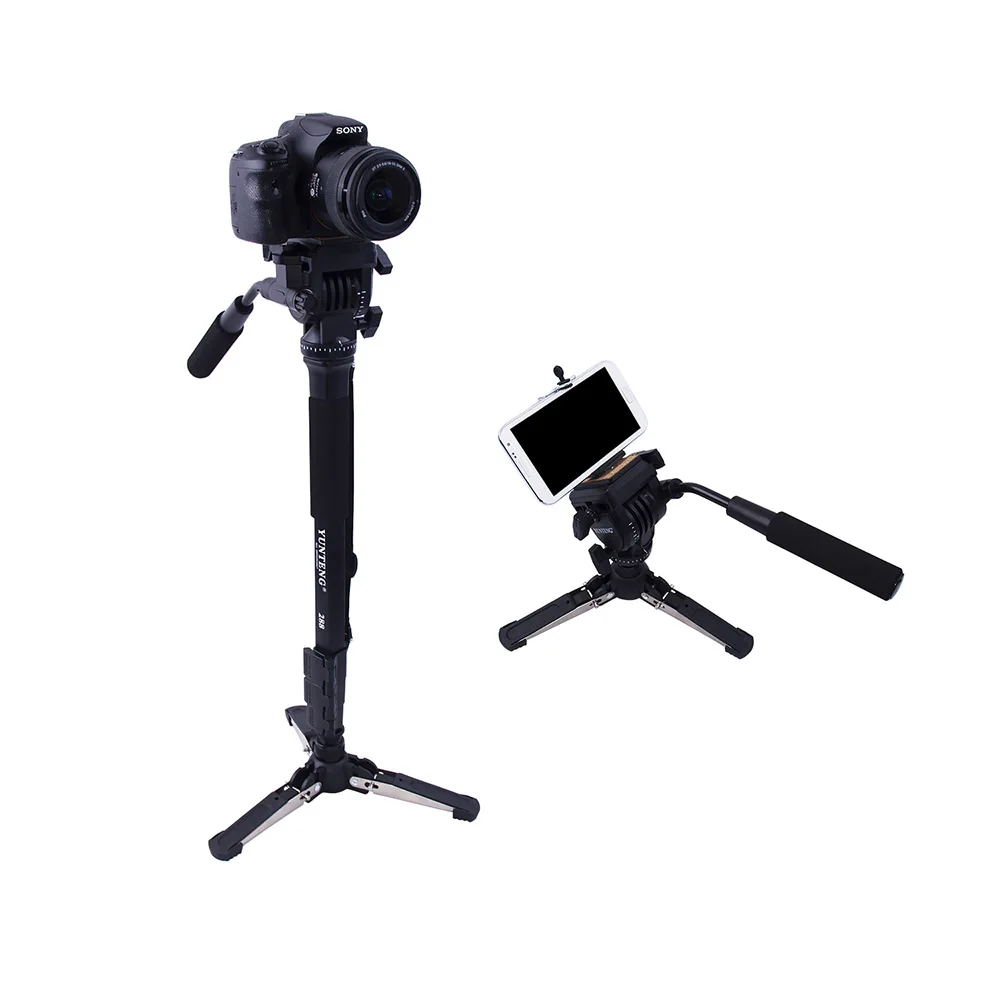 Cadiso VCT-288 монопод для камеры с панорамной головкой и держателем Unipod для телефона Canon Nikon и всех цифровых зеркальных фотокамер с креплением 1/4"