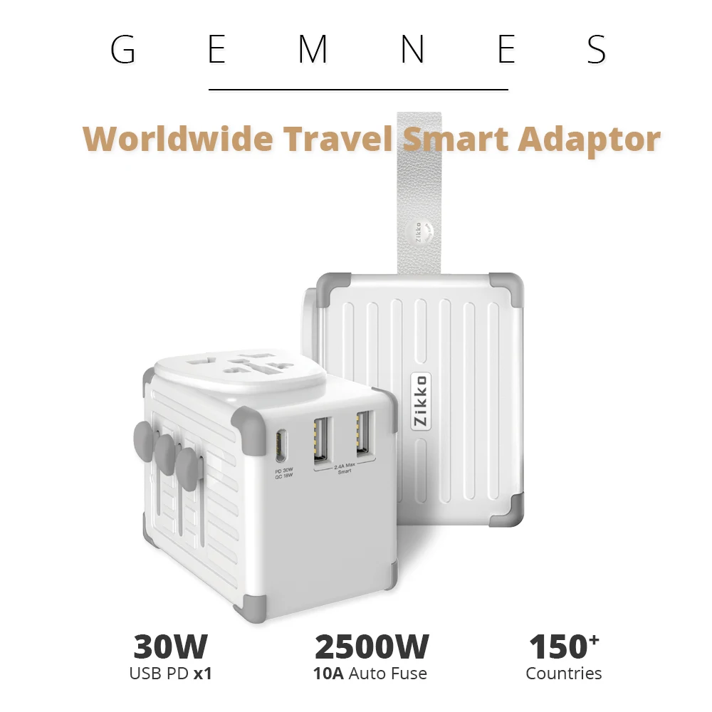

42W USB C PD Type C Worldwide Smart Travel Charger 4000W International Adapter Socket EU US UK AU Plug for Phone iPad