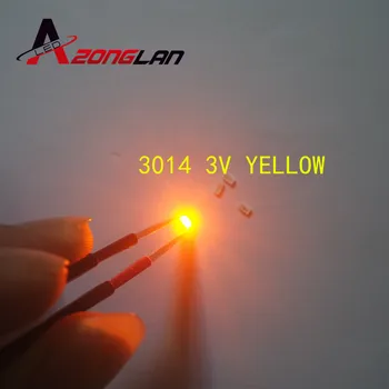 

1000pcs 3014 SMD LED Chip yellow Ultra Bright 0.1W 6-8LM 30mA 3V Surface Mount Chip Light Emitting Diode Lamp SMD3014 LED Bead