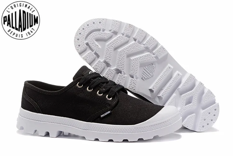 PALLADIUM Pampa/оксфорды Цвет черный белый мужская повседневная обувь на плоской