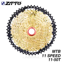 ZTTO 11 s 50 t SL черного и золотого цвета MTB кассета на застежке, Fiets шестерни 11 11 22уф s 11 Скорость свободного хода K7 voor XT X1 X01