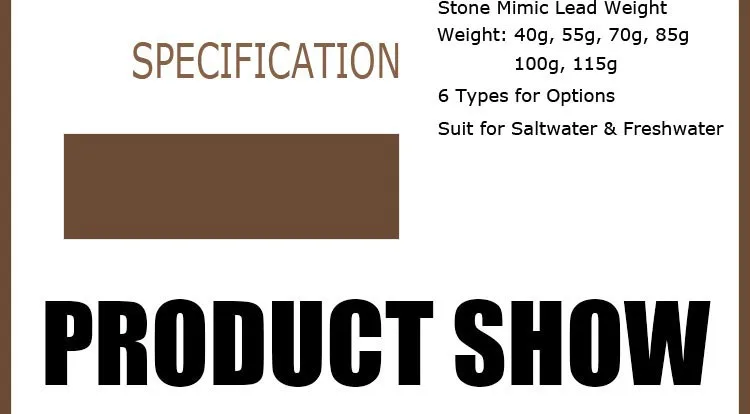 10pcs New Design Marble Mimic Lead Sinkers For Carp Fishing