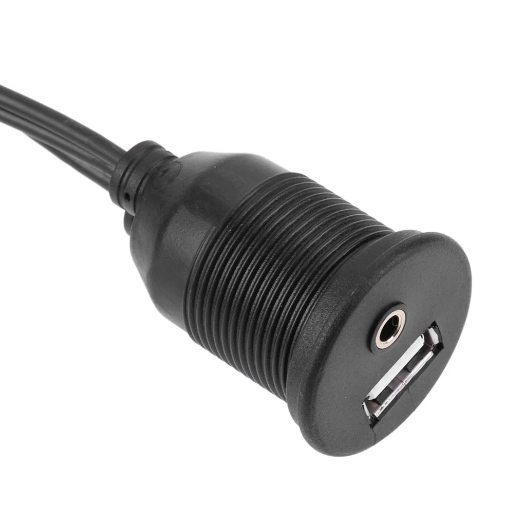 USB A Jack 3,5 мм RCA Женский адаптер кабельного штекера для 2 x RCA USB2.0 шнур панель приборной панели крепление USB AUX удлинитель