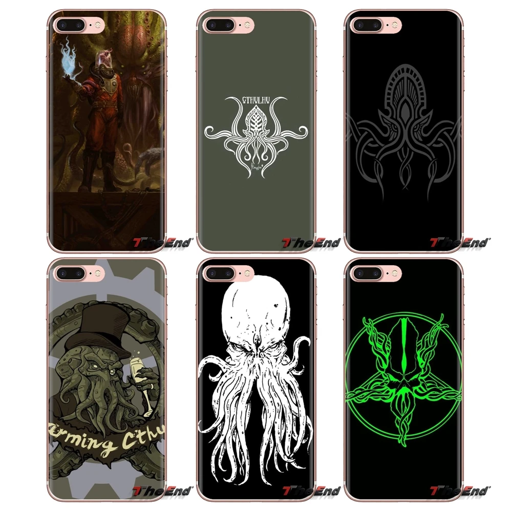 Мягкие прозрачные чехлы для iPod Touch Apple iPhone 4 4S 5 5S SE 5C 6 6S 7 8 X XR XS Plus MAX Cthulhu |