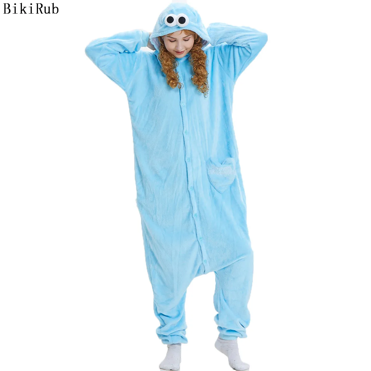 Мода для взрослых зимние Пижама Kigurumi все в одном пижама костюмы животных Косплэй