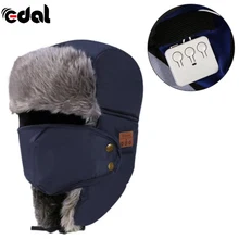 EDAL Warm Beanie Hat Wireless Bluetooth Smart Cap Headset Headphone Speaker Mic Bluetooth Hat