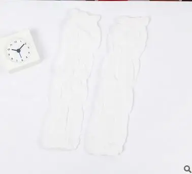 Solid White Ozijun 1 пара Детские леггинсы гетры наколенники для мальчиков Обувь для девочек Лето анти-москитные Детская безопасность Обувь с дышащей сеткой Носки для девочек - Цвет: Solid White
