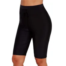 Женские плавки Плавки низ с высокой талией пляжная одежда купальный костюм Быстросохнущий серфинг для купания шорты плюс размер женские купальные плавки