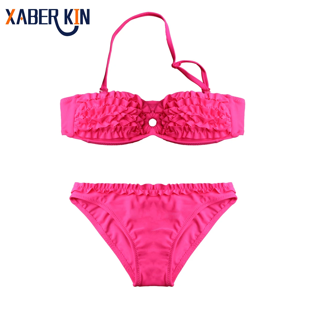 

NEW 2019 Girls swimwear 3-12Years Girls Swimsuit Two pieces Children swimwear Kid Girls Beach wear Biquini Infantil-SW615