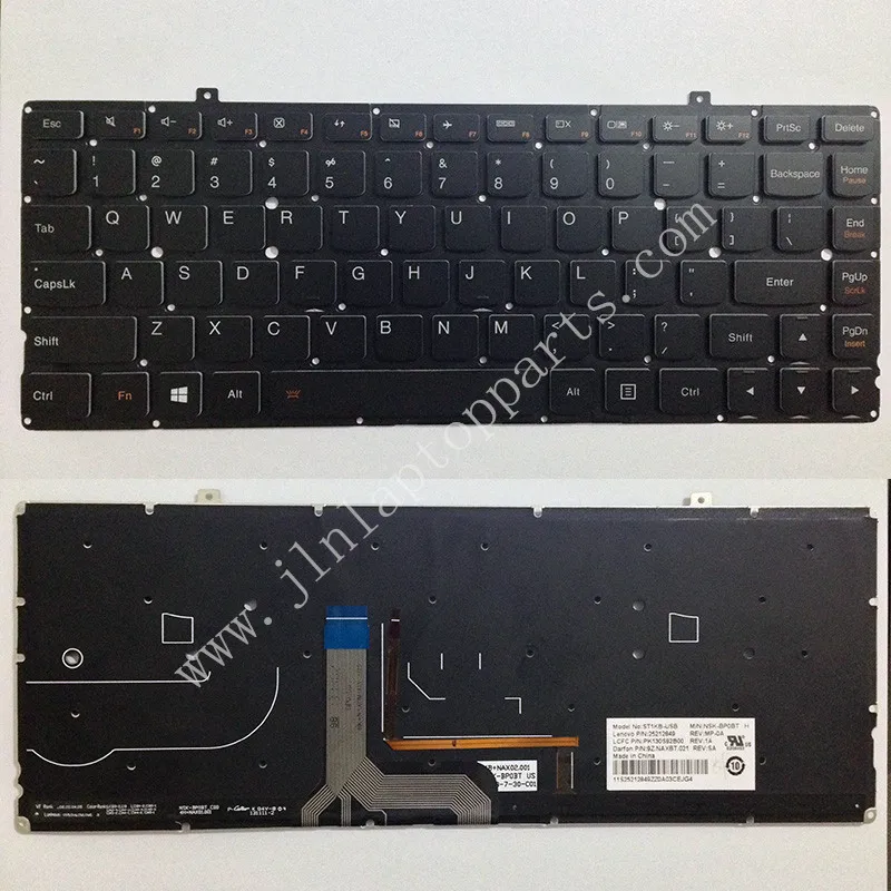 New Laptop US Layout Keyboard With Backlit For Lenovo Yoga2 pro 13