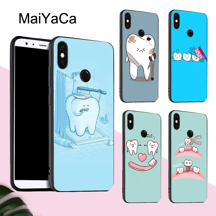 MaiYaCa мультяшный стоматологический зубчатый чехол для POCO X3 F2 Pro Чехол Redmi Note 8 8T 7 9 9S