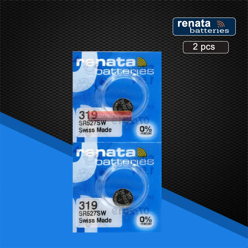 2 шт. 100% оригинал розничная продажа НОВЫЙ долговечный 319 SR527SW SR527 V319 часы батарейка Кнопка монета ячейка швейцарское производство
