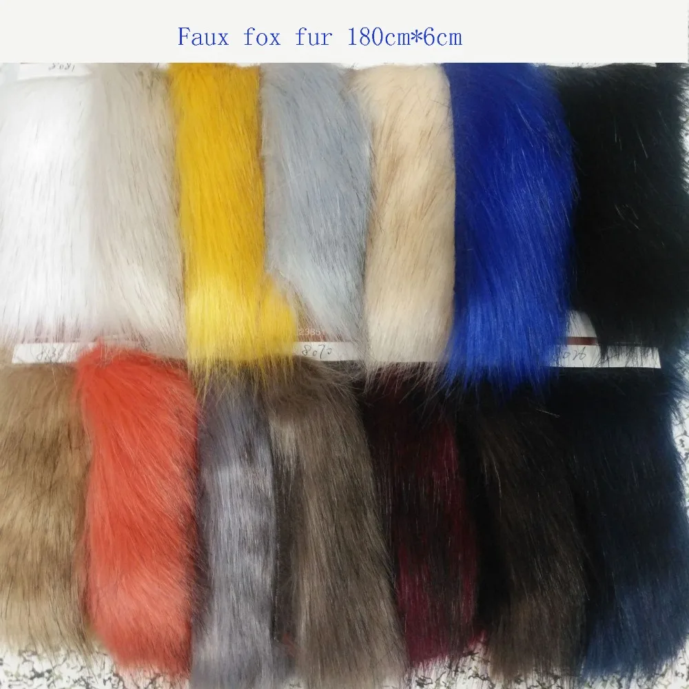 

High-grade fox hair dye tip 6CM high gram weight fox hair dye tip clothing fur collar hair ball bag shoe material
