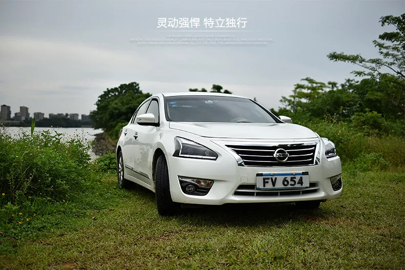 Hireno фары для 2013- Nissan Altima Teana передних фар сборки светодиодный DRL ангел объектив двойной луч ксеноновые 2 шт