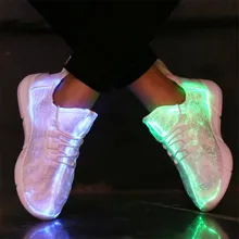 MHYONS/белые светящиеся кроссовки; 7 цветов; детская обувь унисекс с зарядкой от Usb; светильник; Светящиеся кроссовки для мальчиков