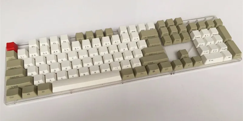 Боковая печать спереди, ретро серый 104 PBT Keycap OEM профиль для MX переключатели, механическая клавиатура, игровая клавиатура