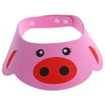 

Baby Kid Toddler Bath Shower Cap Hat Wash Hair Shampoo Shield Adjustable Pink