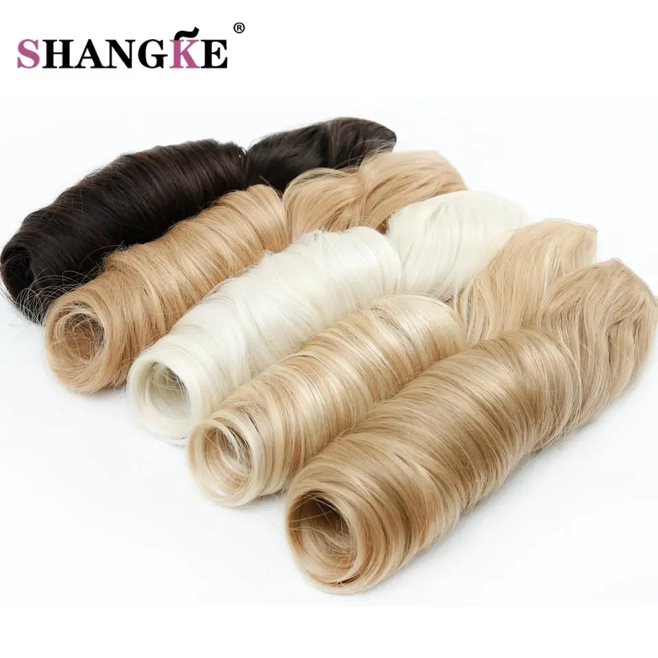 SHANGKE 28 ''Длинные Синтетические зажим для волос в волос термостойкие накладные волосы естественные волнистые волосы из