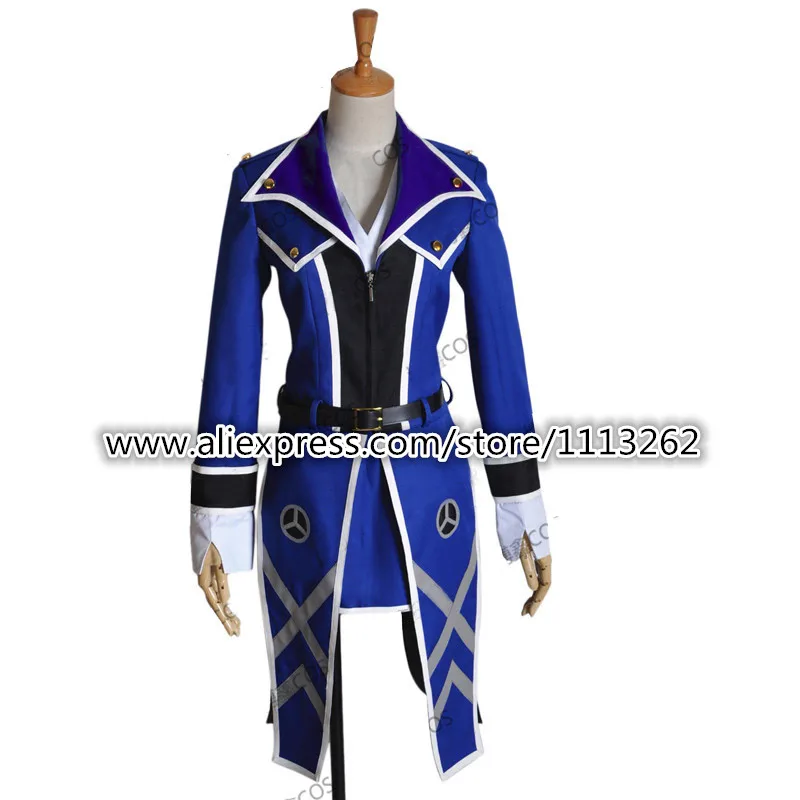 

K Project Scepter 4 Awashima Seri Blue cosplay Kostum costume Fancy Jacket Set Custom Made any size