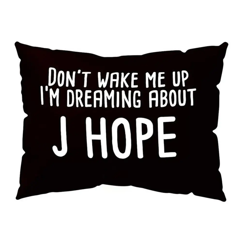 KPOP чехол для подушки DONT WAKE ME UP прямоугольное украшение для дома SUGA JIMIN V Jung Kook JIN J HOPE армейский чехол для подушки