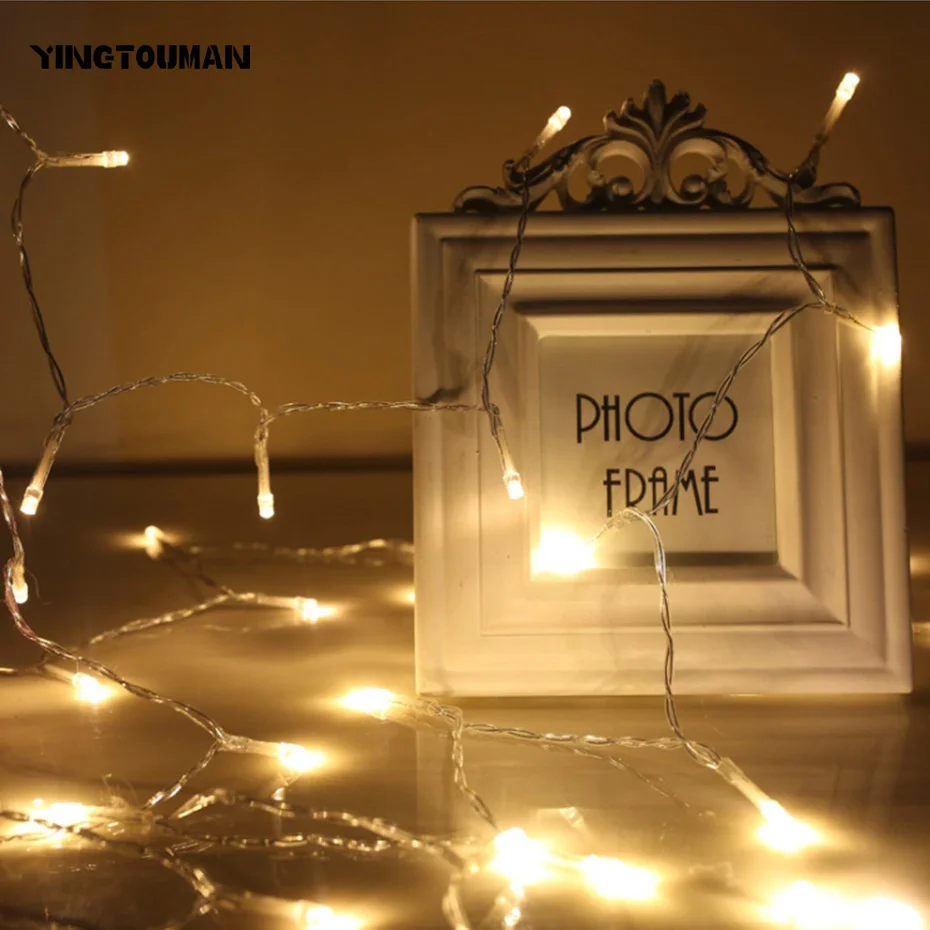 Yingtouman 6 м LED Рождество для отдыха и вечеринок украшения свет Свадьба Сад Строка огни Открытый Водонепроницаемый Декоративные светильники