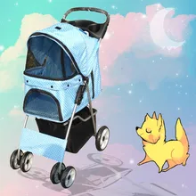 Сумка для собак четырехколесная коляска для животных, для кошек, собак, складная сумка-переноска, коляски для продажи нескольких цветов