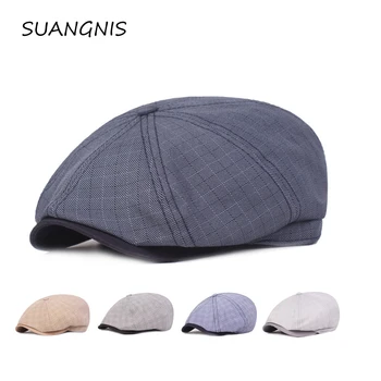 

2019 Vintage Fashion Cotton Women's minino Octagonal Cap Lady Newsboy Virsor Hat Spring autumn Girls Cap Painter Beret Hat