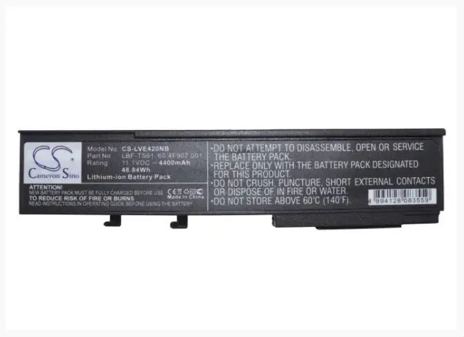 Кэмерон китайско 4400 мАч батарея для LENOVO 420 420A 420L 420 м E390 E390A E390M TS61 W390M 60.4F907.001 60.4F907.041 60.4F907.061