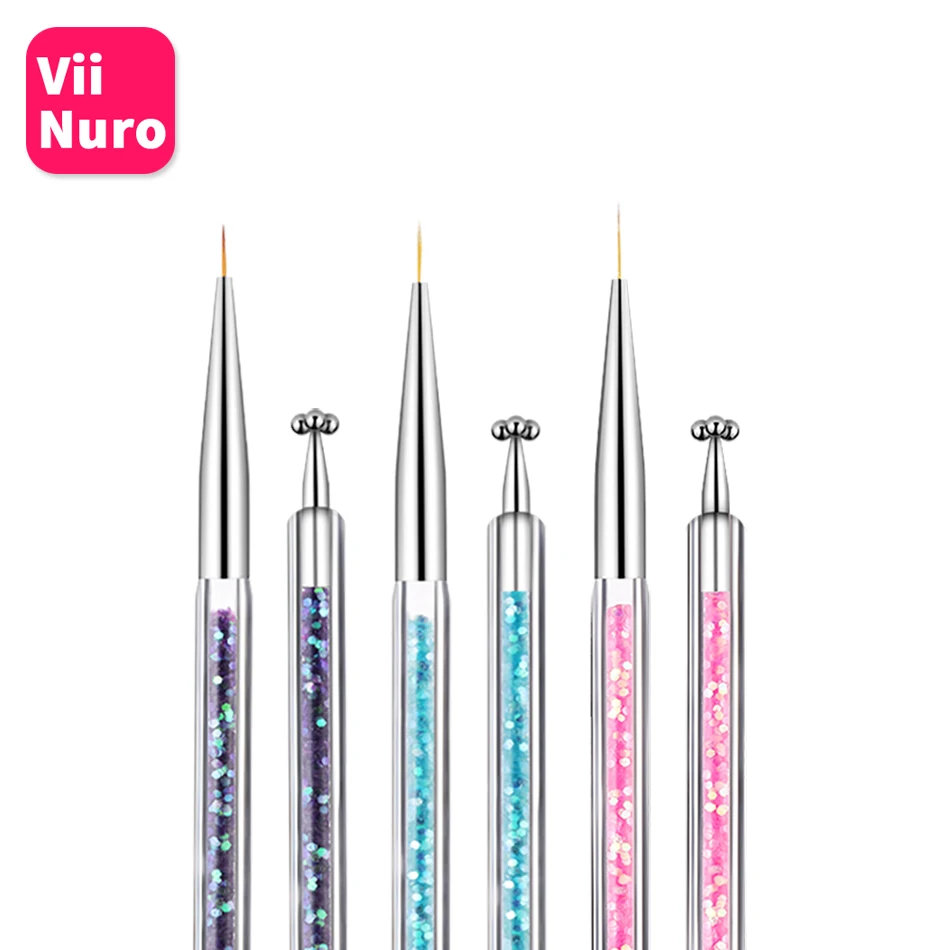 

ViiNuro 1Pc Brushes For Manicure Acrylic Nail Brush For Gel Painting Nail Art Brush For Drawing On Nails Flower DIY Design