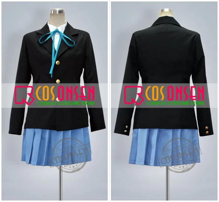 COSPLAYONSEN K-On! Sakuragaoka школьная форма для девочек косплей костюм черный синий цвет любой размер