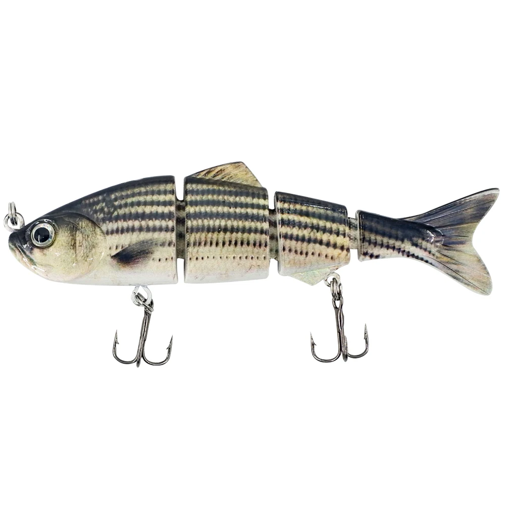 4 Section ABS Material Swimbait Hard Multi Jointed Fishing Lure Bait