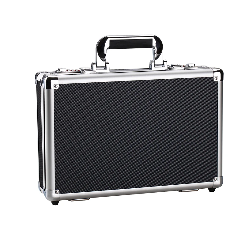 Tactical box aluminium tool case magic props file storage Hard Carry carrying box tool for Hand Gun Locking Pistol 35*27*14CM