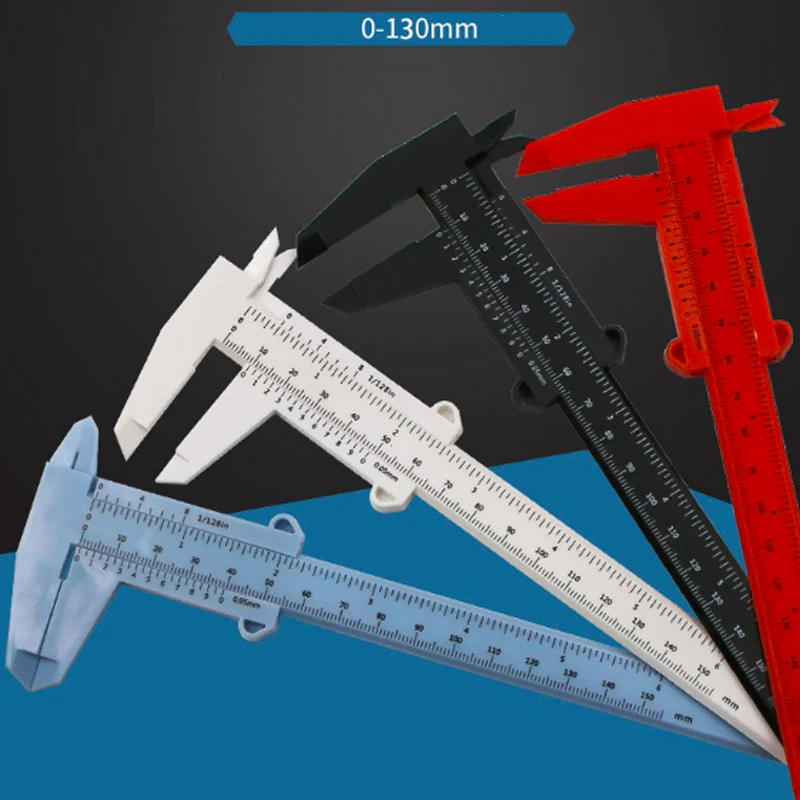 1 шт. 130/150 мм мини пластиковый раздвижной штангециркуль суппорт прибор измерение инструмент линейка
