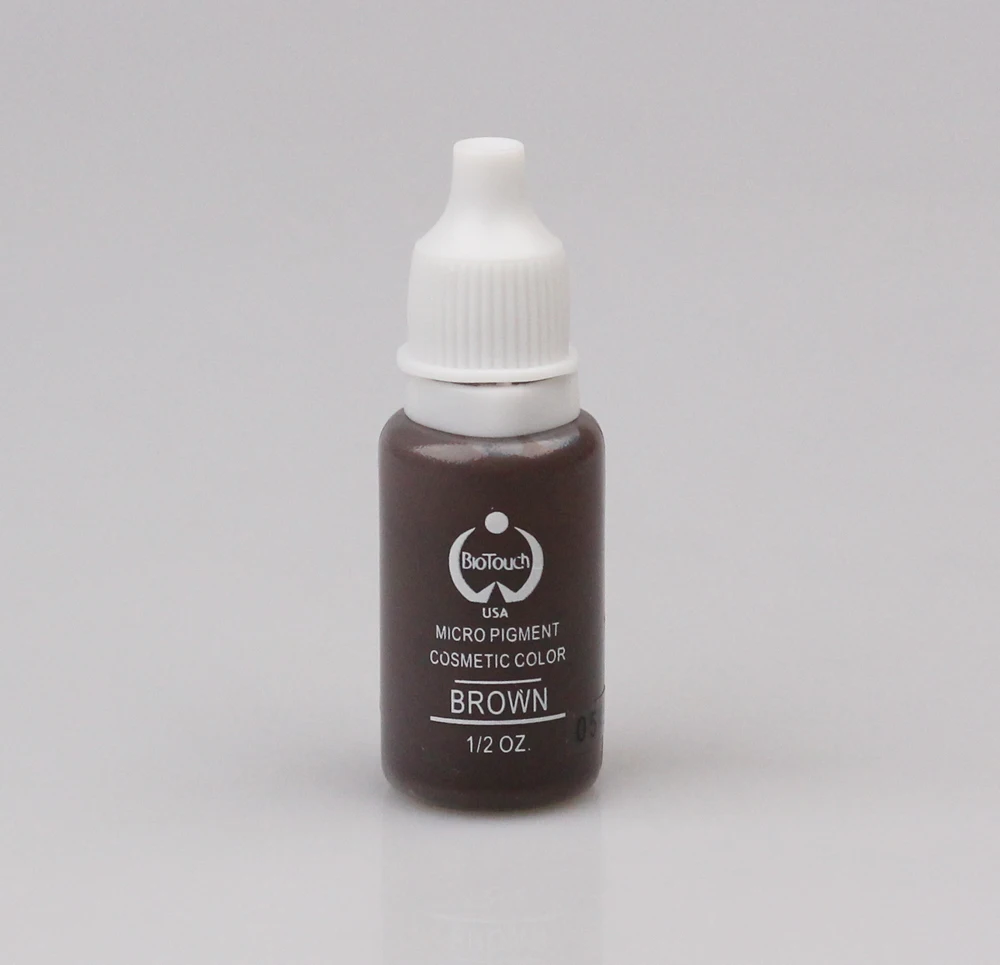 2pcs BROWN color tattoo ink 15ml (1/2OZ) eyebrow pigment permanent