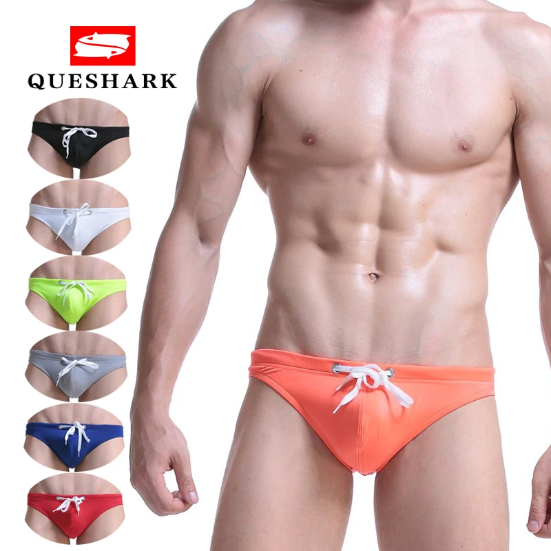 

2019 New Men's Briefs Swimming Trunks Drawstring Beachwear Underwear Surf Boardshorts Bulge Pouch Shorts Bathing Men Swimwear