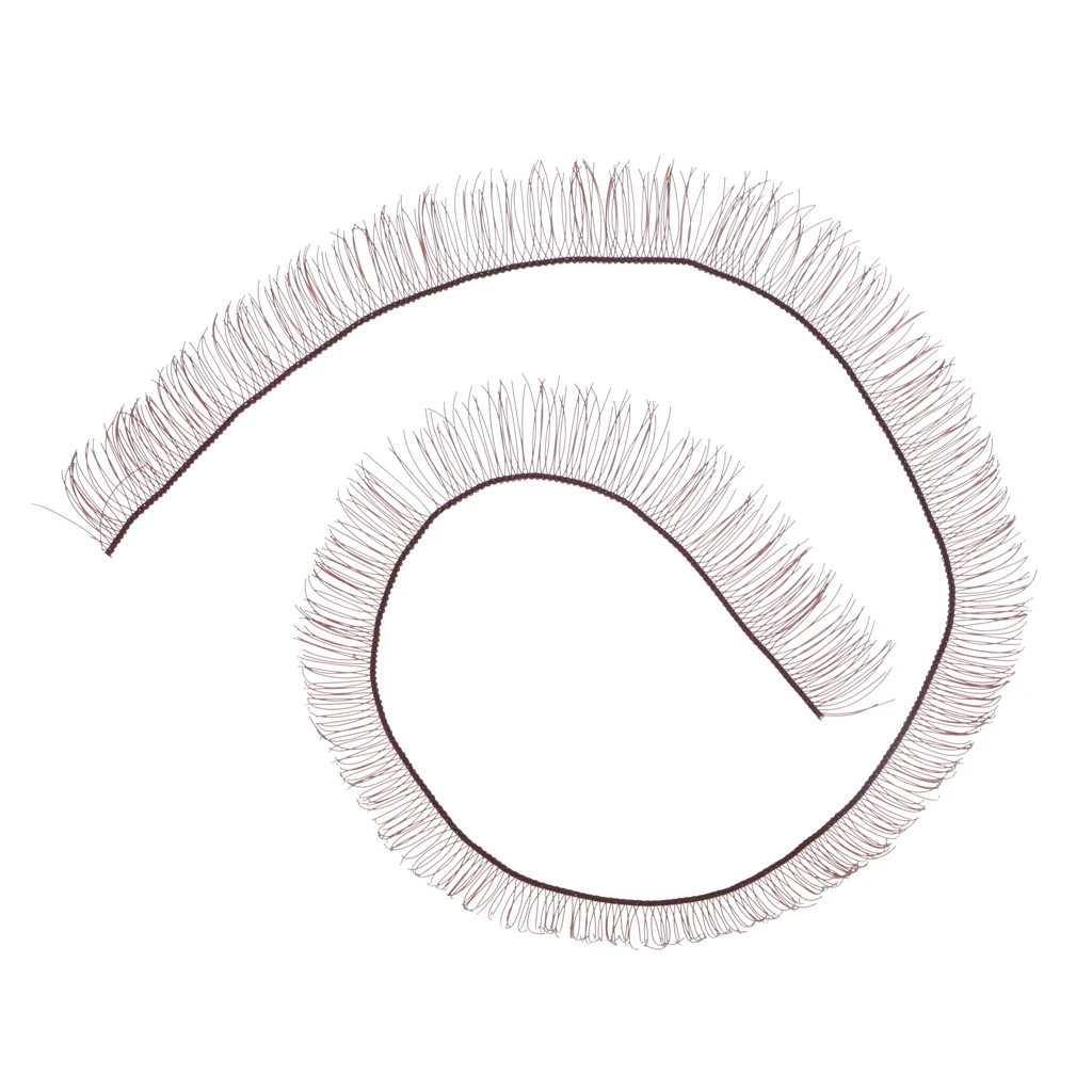 200Pcs Soft Plastic False Eyelashes Eyelash Strips for BJD Baby Dolls Eye Make up 200*8mm Various Colored