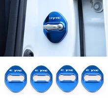 Нержавеющая сталь для Honda CIVIC автомобильные аксессуары Дверной замок Пряжка Защитная крышка отделка стикеравтомобиль Стайлинг