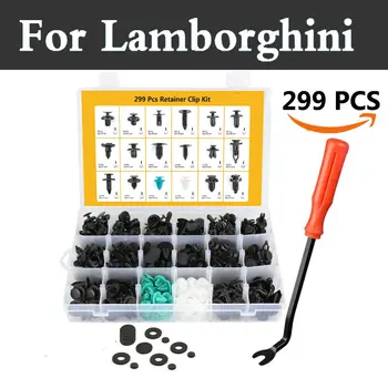 

299pcs Car Bumper Clips Car 18 Most Popular Size Rivets For Lamborghini Aventador Gallardo Reventon Sesto Elemento Veneno