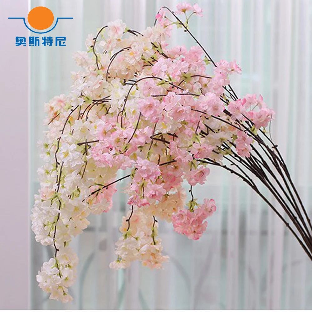 4pcs Artificial Sakura Flower Vine&artificial Sakura Cherry Blossom