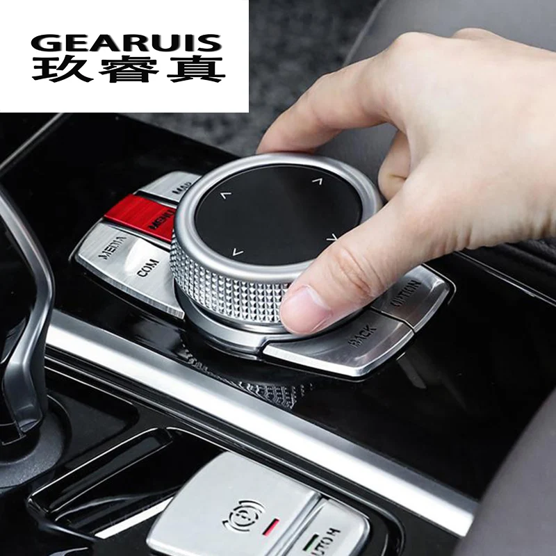 

Car Styling Interior Console Multimedia Buttons Decorative frame Cover Sticker Trim For BMW X3 G01 X4 2018-2019 Auto accessories
